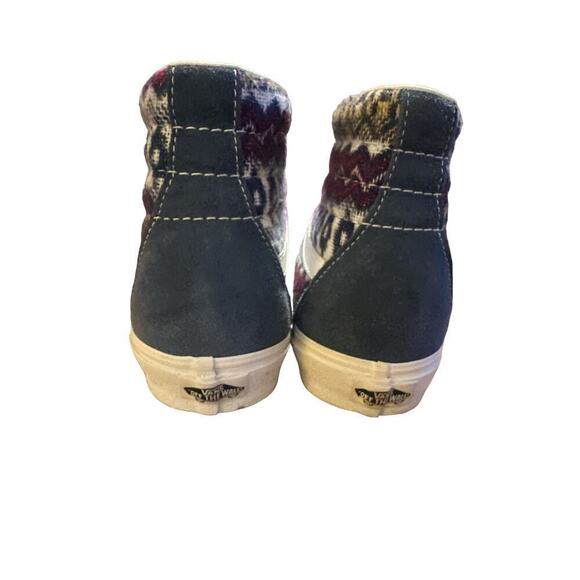 VANS Unisex Size M-9 / W-10.5 Lace Up Fair Isle Sk8 Hi-Top Sneakers Blue NWOT - Picture 3 of 6